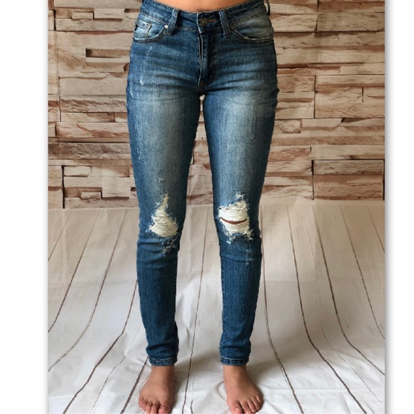 KANCAN Distressed Skinny HP BEST IN JEANS - Picture 4 of 6